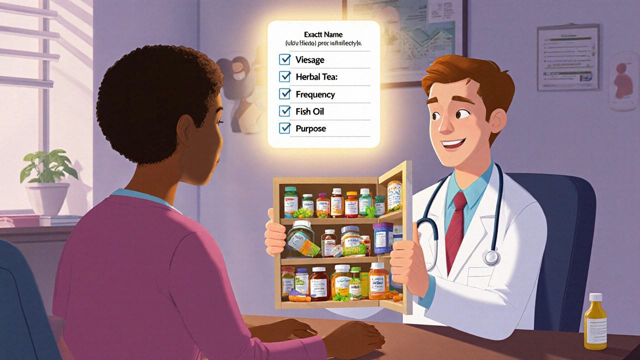 How to Share Over-the-Counter and Supplement Use Accurately with Your Provider