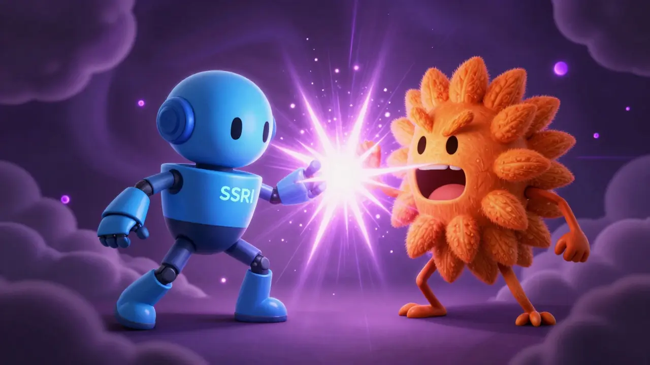 Chaotic collision of SSRI and herb spirits causing serotonin storm
